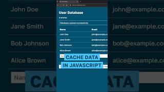 How to Cache Data in JavaScript