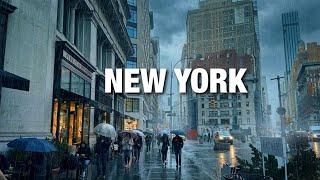 New York City LIVE Rainy Cold Manhattan on Thursday (March 12, 2026)
