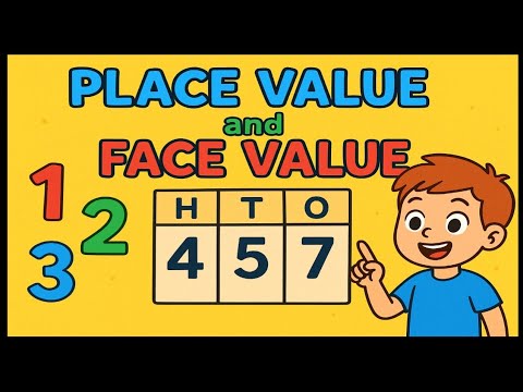 PLACE Value vs FACE Value of a digit II Place Value & Face Value made easy for kids II Fun Math 