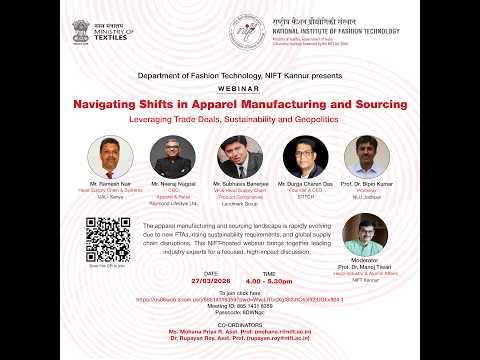 DFT, NIFT Kannur presents discussion :“Navigating Shifts in Apparel Manufacturing and Sourcing”