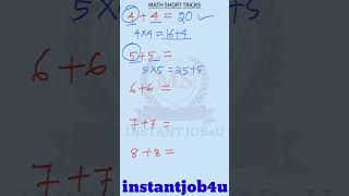 Math Short Tricks #maths #multiplication #mathshortcuts #shortsvideo