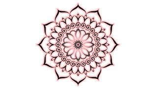 How to create mandala in CorelDRAW | Coreldraw tutorial | Graphic design | Distort tool | #mandala 