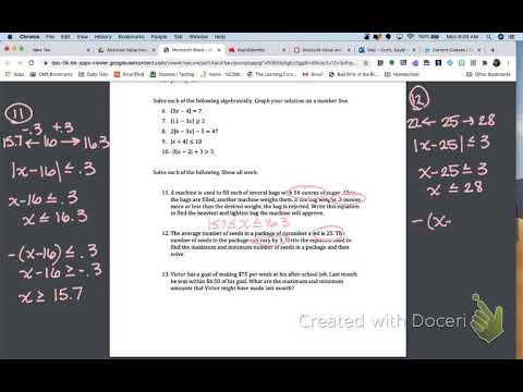 AbsValue Word Problems