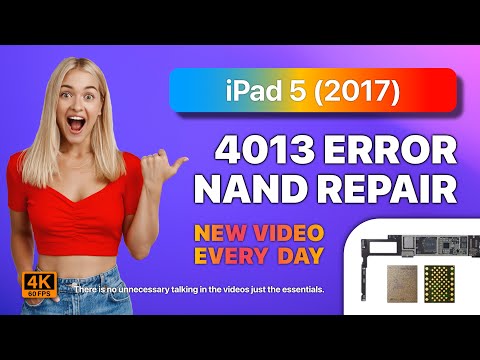 iPad 5 (2017) 4013 iTunes error | NAND repair guide