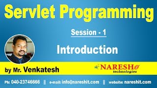 Servlet Tutorial | Introduction to Servlets | Servlet Programming Part-1  | by Mr.Venkatesh
