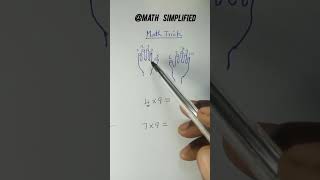 multiply faster with your fingers #mathsimplified #mentalarithmetic #tricks