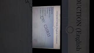 ENGLISH Grammar- Syllabus Overview...