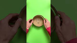 What Can We Make? Ta-da, a CARDBOARD PLATE for DAD! 💙 #shorts #kids