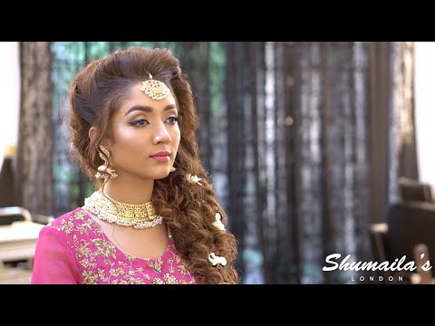 Mehndi Makeup Look with Side Braid | Pakistani Make-up