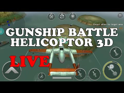 GUNSHIP BATTLE HELICOPTER 3D Live GamePlay Stream #3