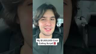 My $1,000,000 Cold Calling Script! ☎️ - Wholesaling Real Estate #shorts
