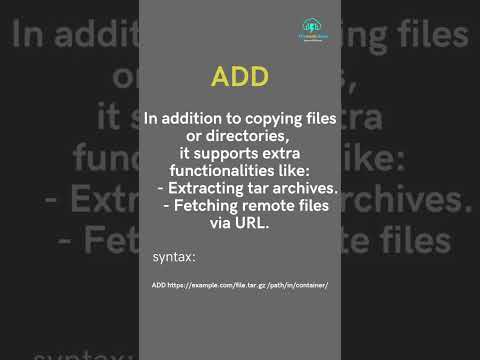 ADD & COPY Command in Dockerfile
