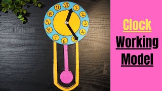 Clock working model school project | clock model for students | clock model project | clock project