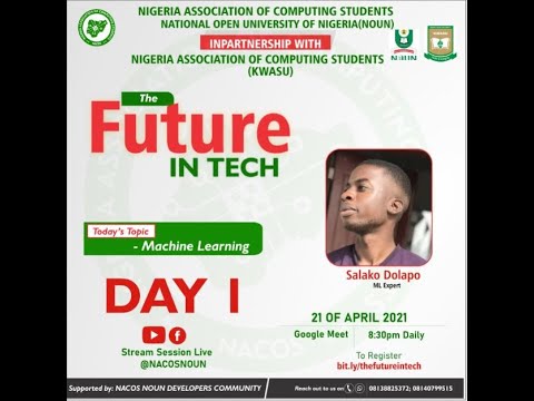 MACHINE LEARNING BY SALAKO DOLAPO (MACHINE LEARNING EXPERT)