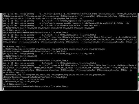 How to install and use flite (Festival Lite)