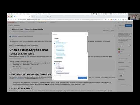 Oracle Application Express(APEX) 19.2 - Team Development