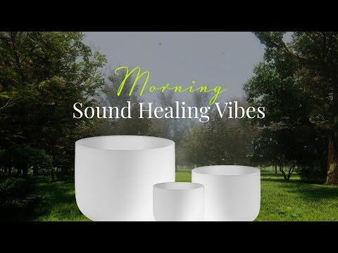 11 Minute Crystal Singing Bowl Sound Healing Vibes | Morning Chakra Balancing