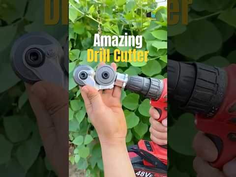 Drill-Powered Sheet Metal Cutter Head – Clean & Easy Metal Cutting #shorts #metalcutter