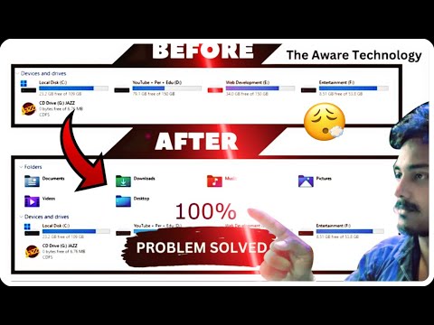 How to Show This PC Folders Desktop, Document, Download 😱 100% Proof ✅ Problem Solved Windows 11