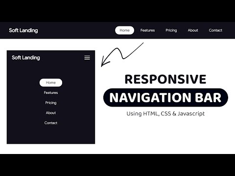 Create a Responsive Navbar - HTML & CSS Tutorial