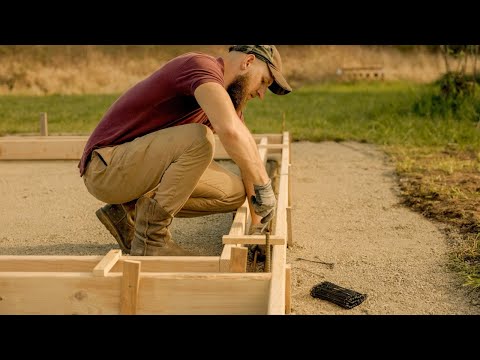 #1 Peaceful Countryside Vlog | Building a foundation for our greenhouse