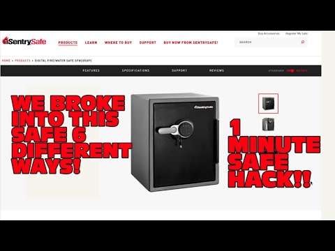 Safe Hacking in 1 Minute - 6 quick and easy ways to open a high security safe!