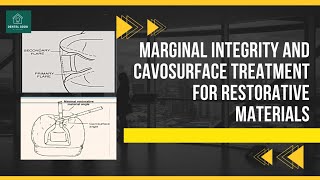 Marginal Integrity and cavosurface treatment for restorative materials