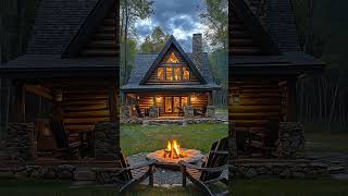 Gorgeous ❤️  #cozy #fireplace #relax #cabin #cozyvibes #cozylife #dreamplace