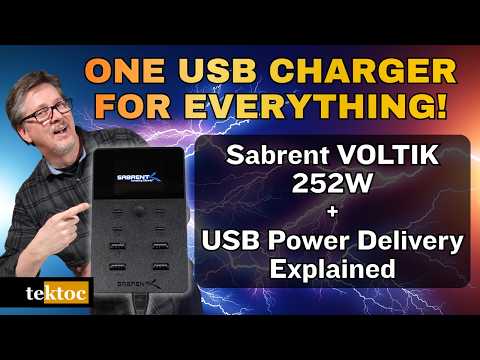 Sabrent VOLTIK 252W Charger Review: USB Power Delivery Works Wonders!