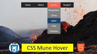 dropdown menu hover effect  Dropdown menu with css and Html