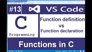 function definition vs function declaration