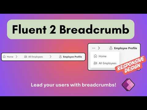 Power Apps Breadcrumb Component! 🍞 Responsive UI Component Tutorial