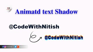 Animated Text Shadow using HTML and CSS ||