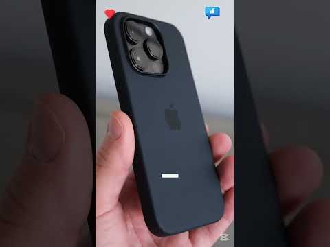 iPhone 14 Pro with Midnight Silicone Case #shorts #1k #foryou
