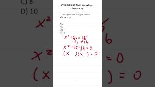 ASVAB/PiCAT Math Knowledge Practice Test Question: Factoring #acetheasvab with #grammarhero #afqt