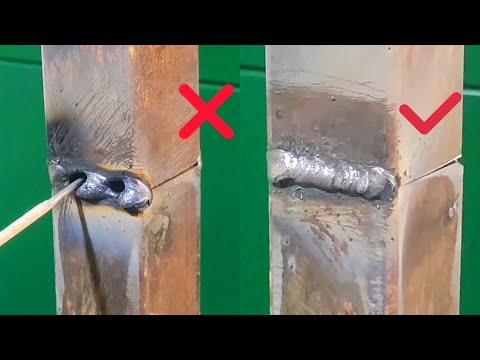 This welding technique is very useful for welding light square tubes