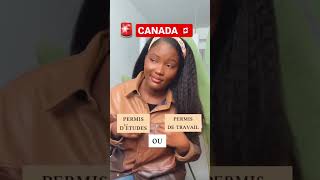 LA VÉRITÉ Travailler ou étudier au Canada 🇨🇦?? #shortyoutube