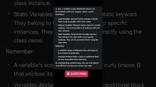 #variables #java #codingtips #code #dev #developer #developertips #programming #oopsconcept  #shorts