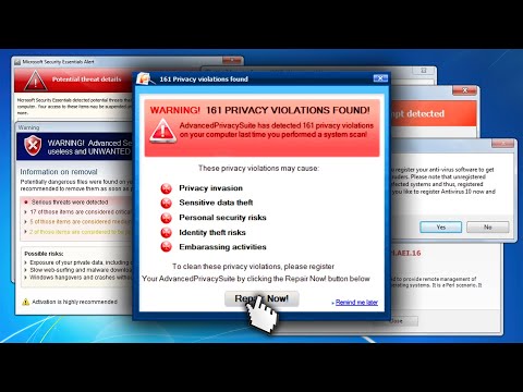 Windows 7 vs 250 FAKE ANTIVIRUS!