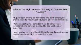 What Is The Right Amount Of Equity To Give For Seed Funding? - Founders Supporting Founders