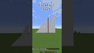 Cocktail Sort #minecraft #sorting #algorithm