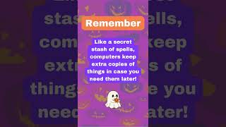 🎃 The case of the spooky hard drive 🔮 #cybersecurity #kidslearning #cyberaware #awareness