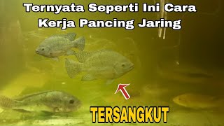 See how fishing nets work in water