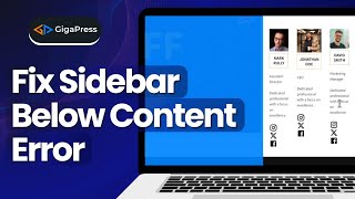 How to Fix Sidebar Below Content Error in WordPress