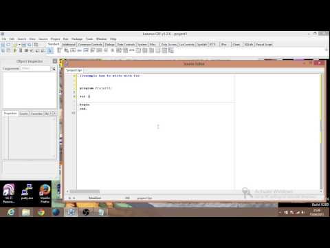 Lazarus /Pascal exemple how to write with for