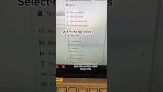 Merge Cells into a Single Row in Google Docs