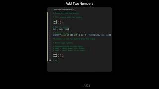 Add/Sum Two Numbers in Python | Python Examples | Python Coding Tutorial | Python Coding Interview