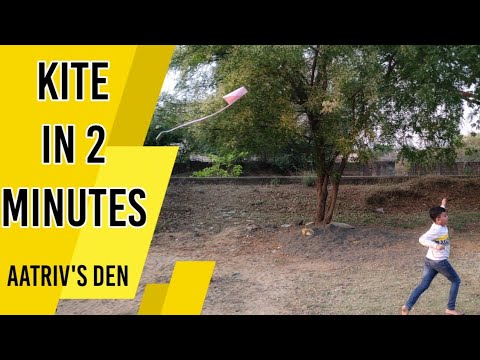 KITE IN 2 MINUTES | DIY | AATRIV'S DEN