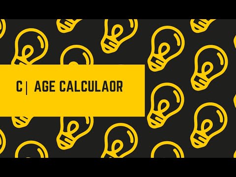 C Age Calculator