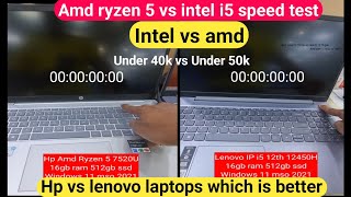 amd vs intel processor | amd ryzen 5 vs intel i5 | hp vs lenovo laptops which is better